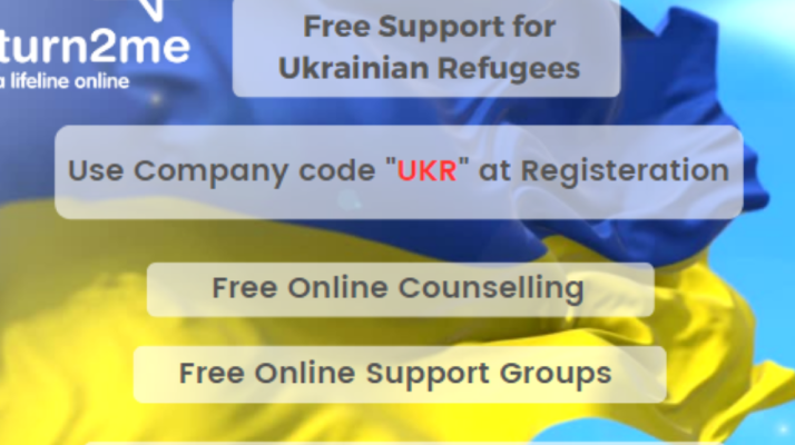 Turn2Me offering free counselling to Ukrainians!