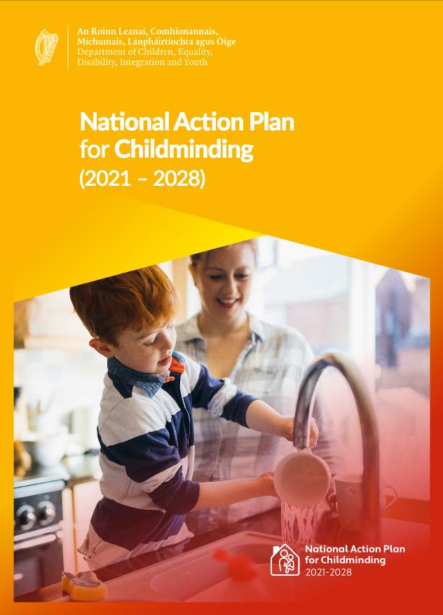 Front cover of The National Action Plan for Childminding 2021 – 2028