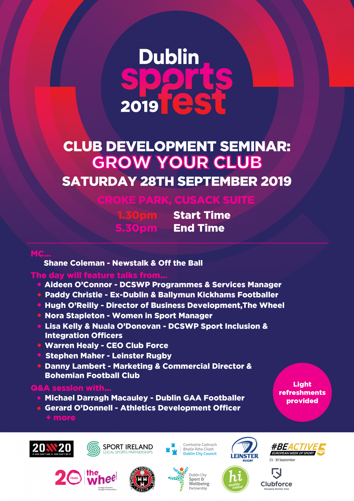 Dublin Sports Fest 2019 28 Sept The Wheel