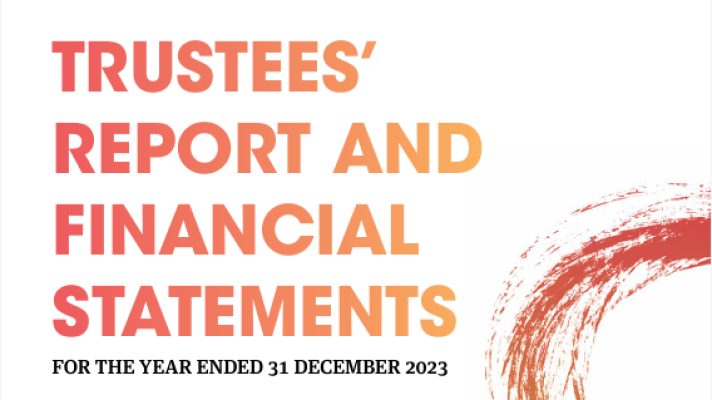 Cover of The Wheel's annual Trustees' Report & Financial Statements for 2023. 