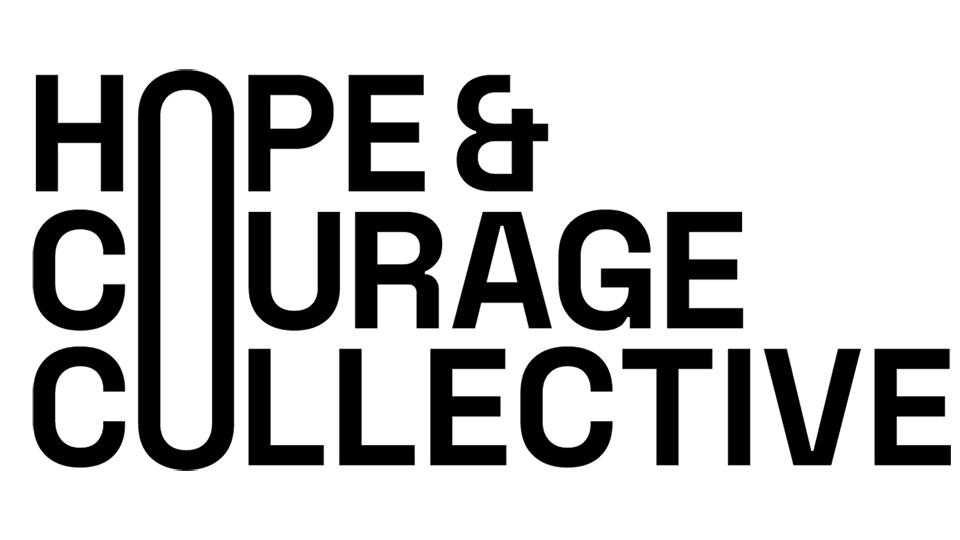 Hope and Courage Collective in black font on white background