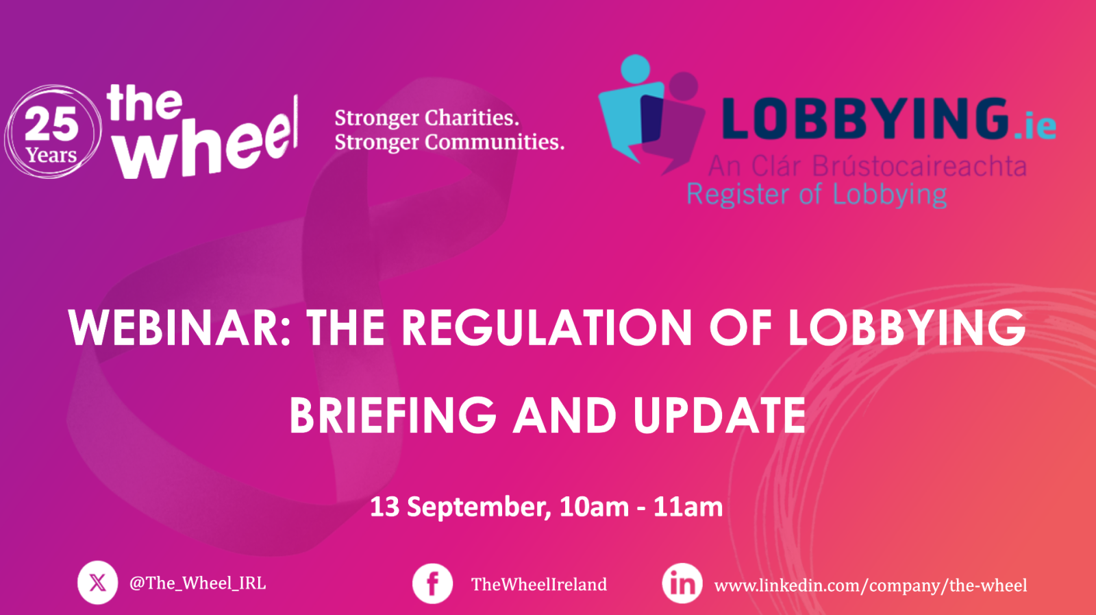 Webinar: Lobbying Regulation 20 September image