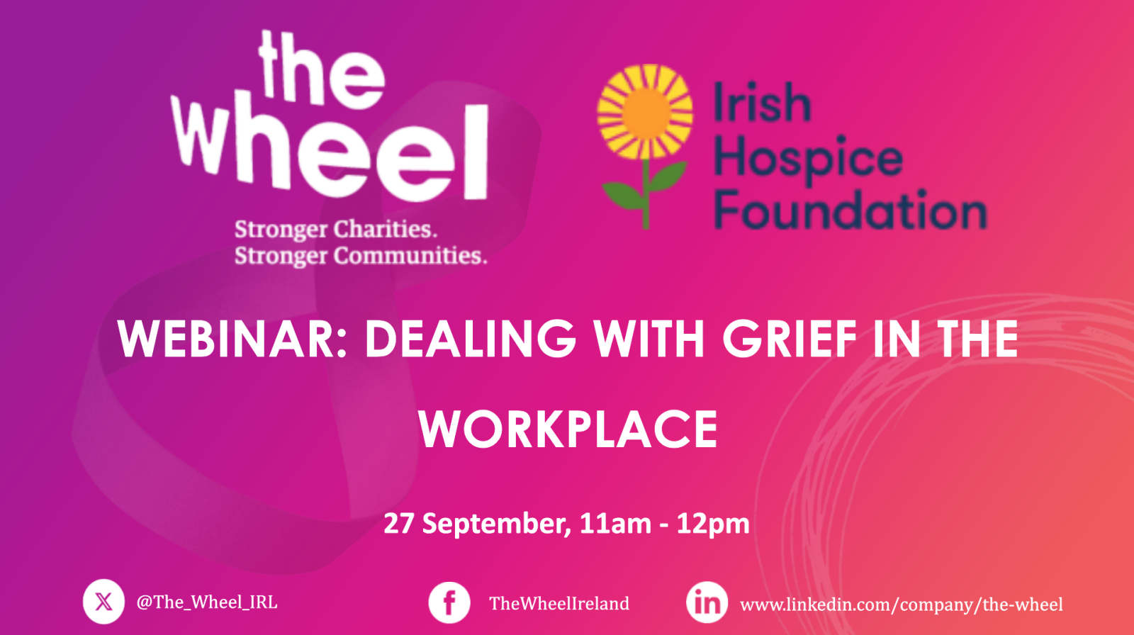 Webinar: Grief in the Workplace 27 September image