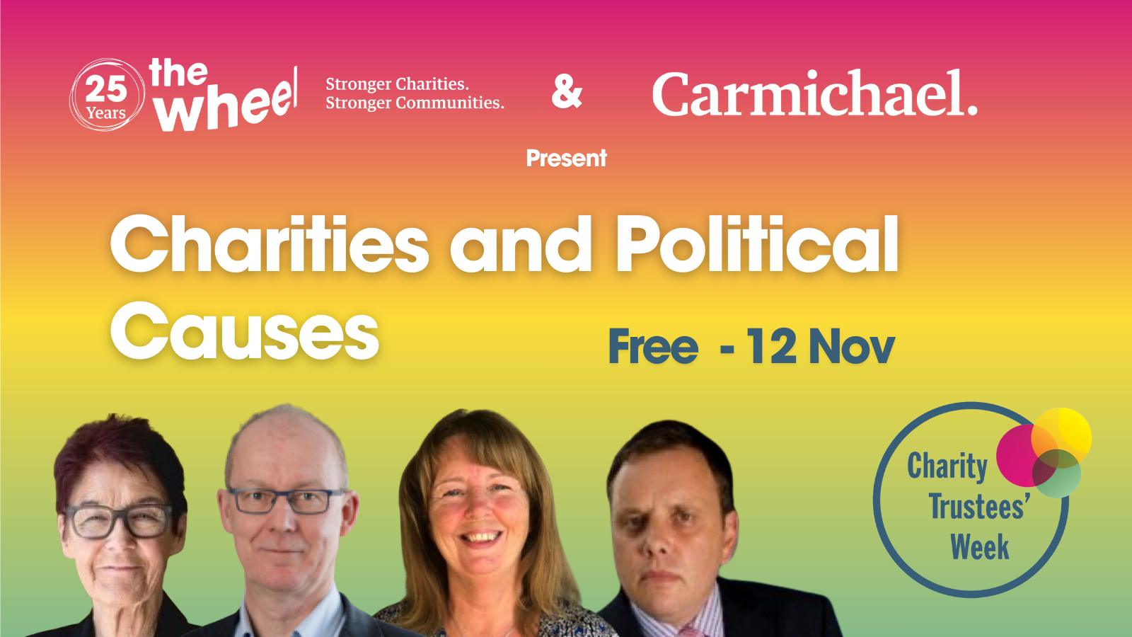 Charities and Political Causes webinar 12 November 2024