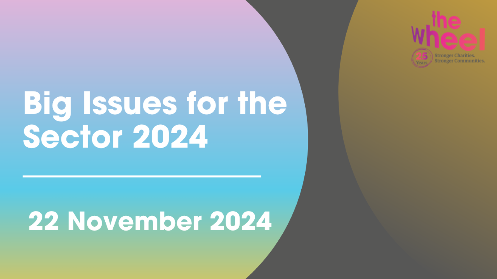 Webinar: Big Issues in the Sector 2024 - 22 November